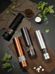 Измельчитель для специй электрический Krona Salz Pfeffer Copper, набор 2 шт