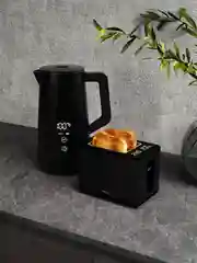 Тостер для хлеба KRONA Digitaler Black электрический, 2 слота