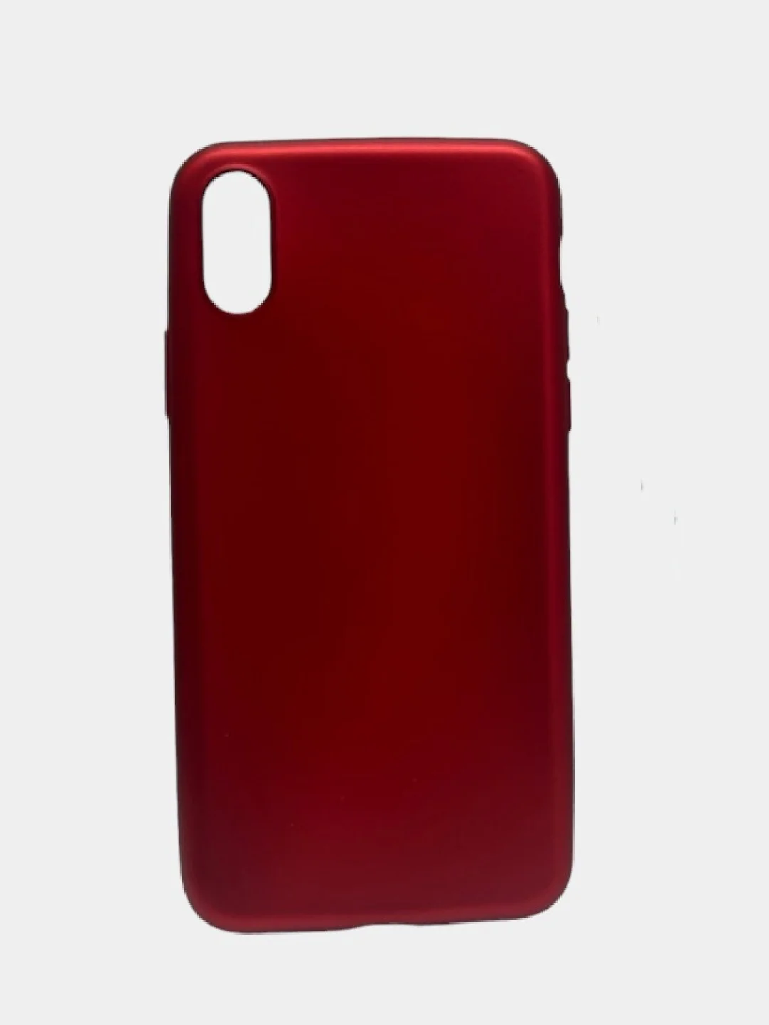 Красный матовый чехол для iPhone X