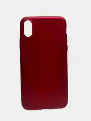 Красный матовый чехол для iPhone X