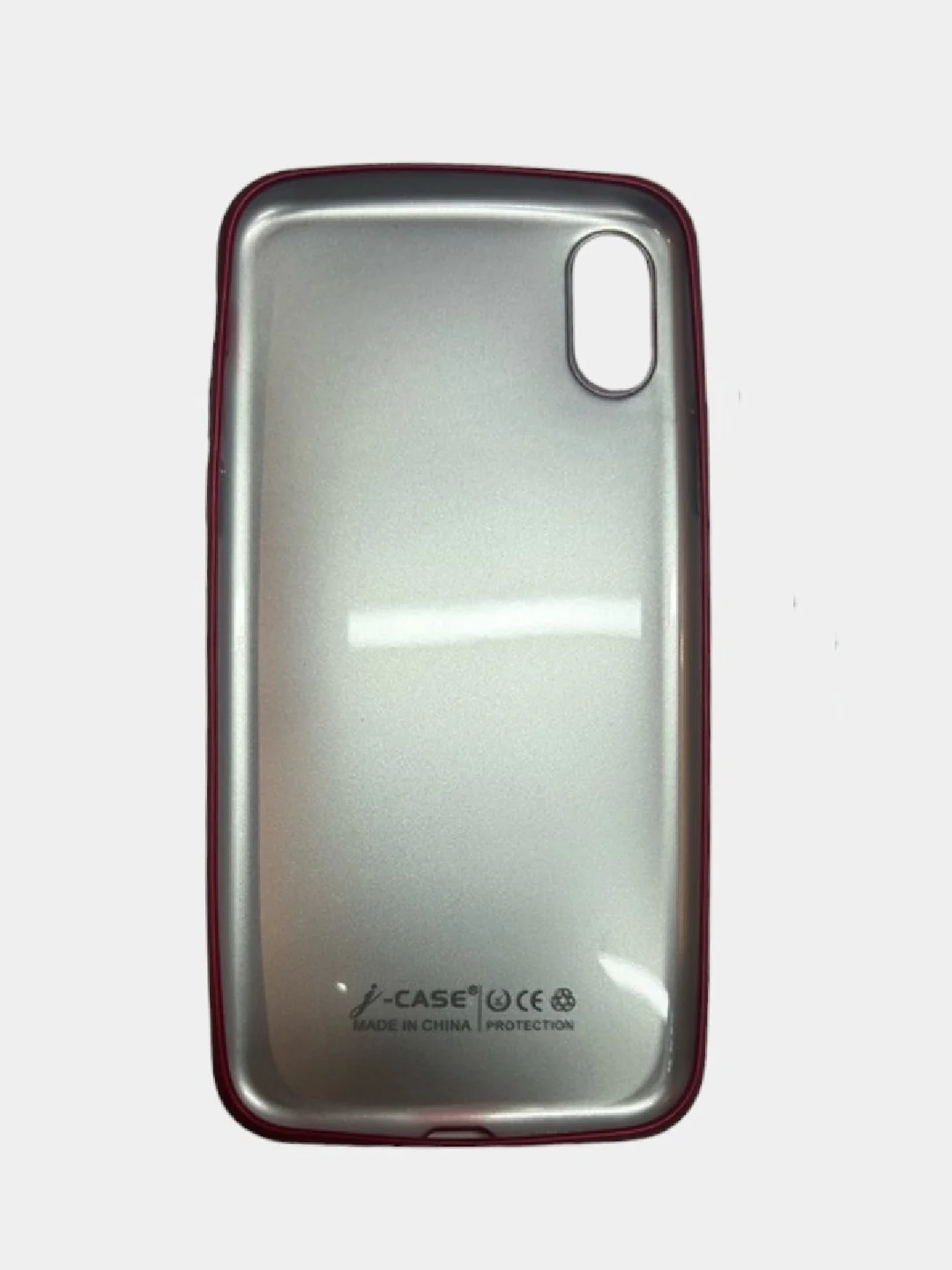 Красный матовый чехол для iPhone X