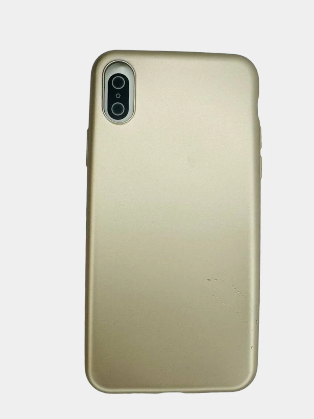 Золотой матовый чехол для iPhone X XS