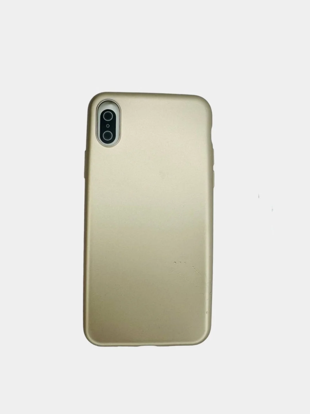 Золотой матовый чехол для iPhone X
