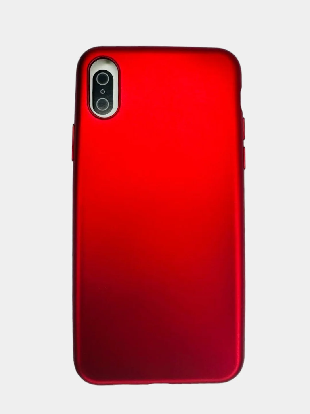 Красный матовый чехол для iPhone X XS