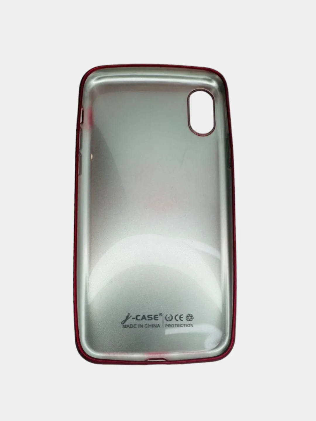 Красный матовый чехол для iPhone X XS