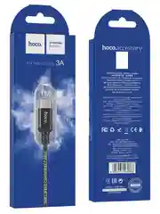 Черный кабель зарядный Hoco для iPhone/Android, Type-C / Micro-USB / Lightning, быстрая зарядка