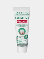 Зубная паста R.O.C.S. SENSITIVE Plus Gum Care, для чувствительных зубов и десен, 94 г