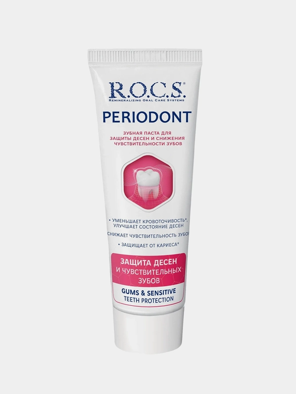Зубная паста R.O.C.S. PERIODONT, для защиты десен от кровоточивости и воспаления, 94 г