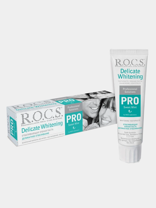 Зубная паста R.O.C.S. PRO "Деликатное отбеливание", Sweet Mint, 135 г