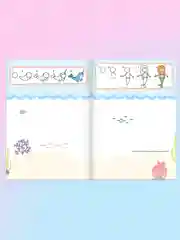 Розовый книжка тренажёр для рисования детская. Я учусь рисовать. Для мальчиков и девочек