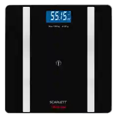 Весы напольные SCARLETT SC-BS33ED112, диагностика, черный, 180 кг