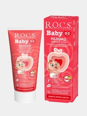 Зубная паста для детей R.O.C.S. Baby "Нежный уход. Яблоко", 3-5 лет, 45 г