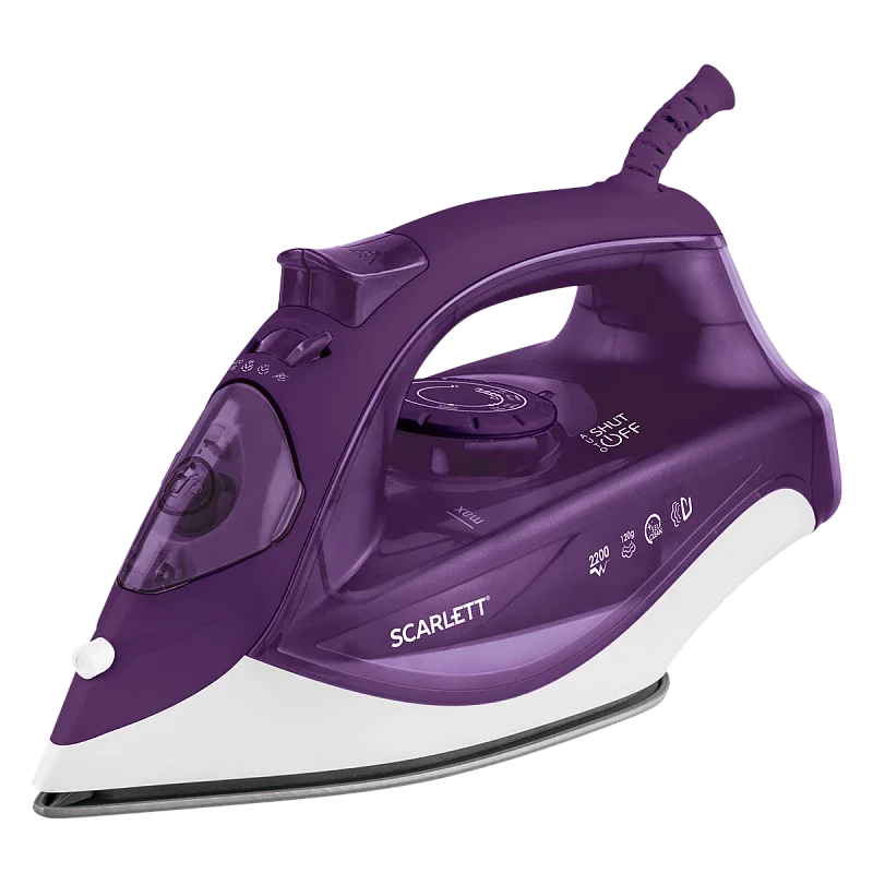 Утюг SCARLETT SC-SI30K51, керамическое, 2200 Вт, фиолетовый