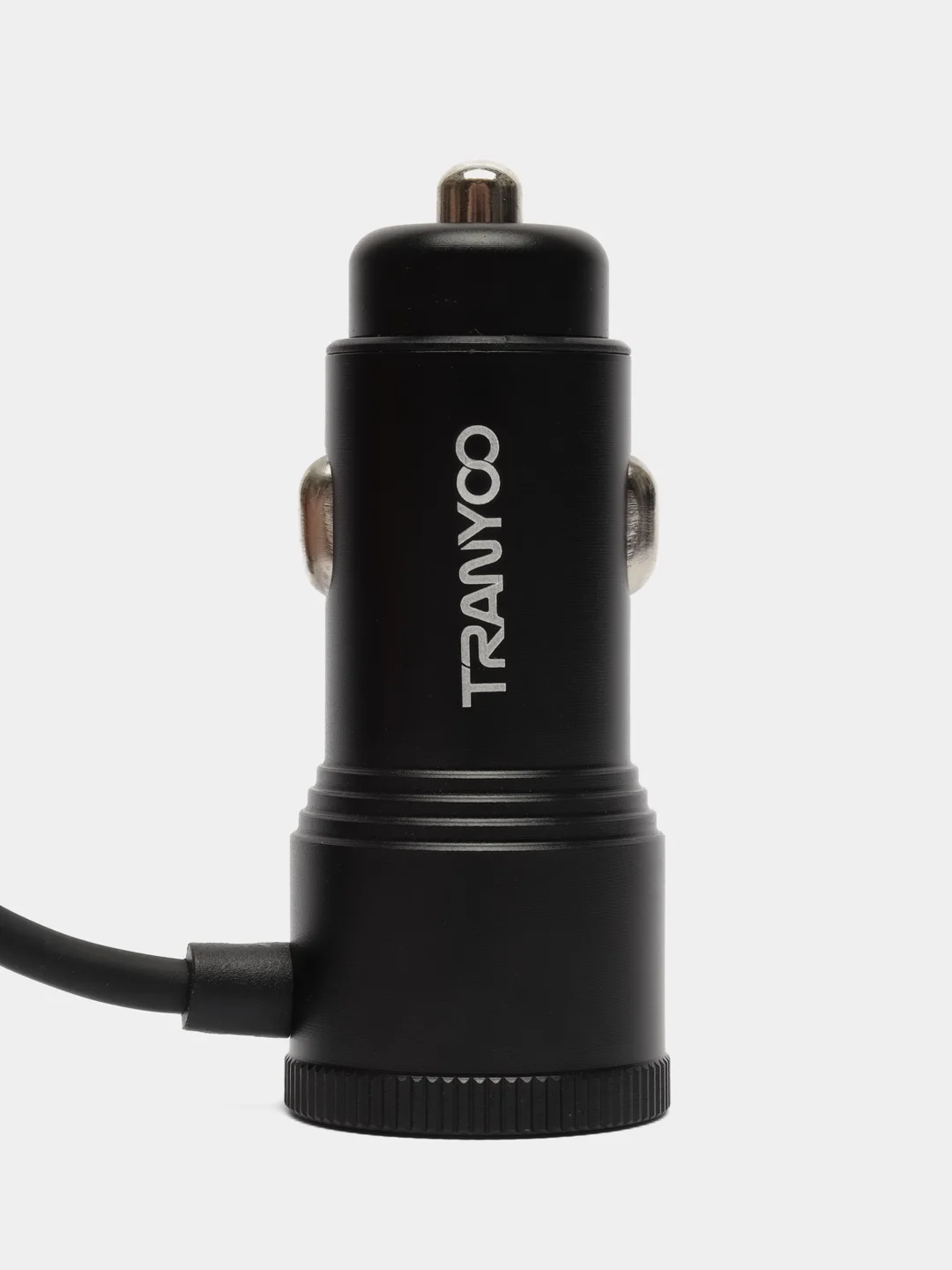 Автомобильное зарядное устройство TRANYOO 2USB + встроенный телескопический провод зарядки