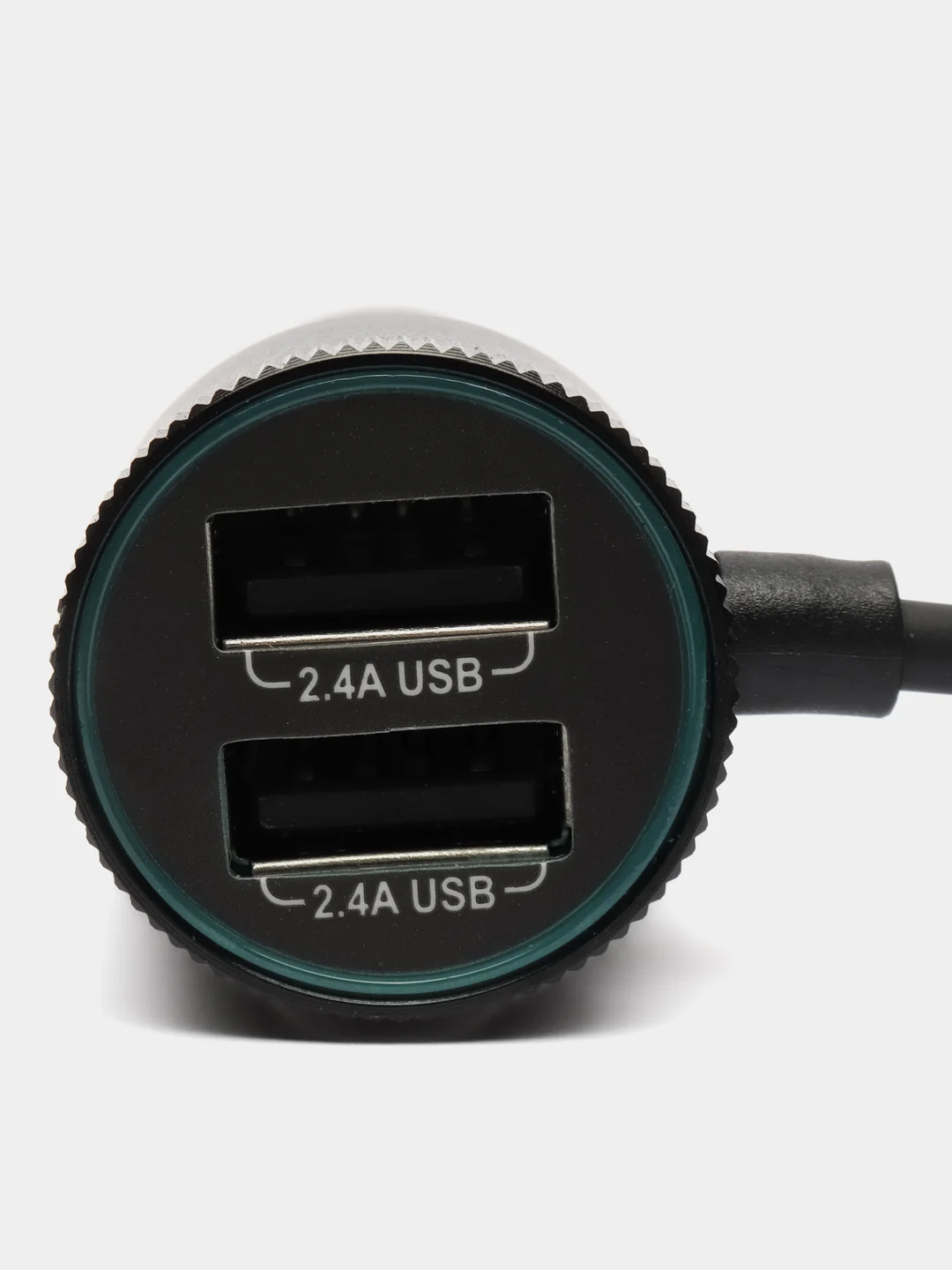 Автомобильное зарядное устройство TRANYOO 2USB + встроенный телескопический провод зарядки