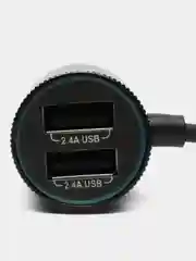 Автомобильное зарядное устройство TRANYOO 2USB + встроенный телескопический провод зарядки