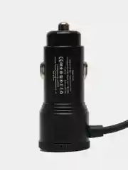 Автомобильное зарядное устройство TRANYOO 2USB + встроенный телескопический провод зарядки