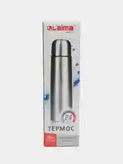 Термос LAIMA классический с узким горлом, 0,5 л, нержавеющая сталь,601412