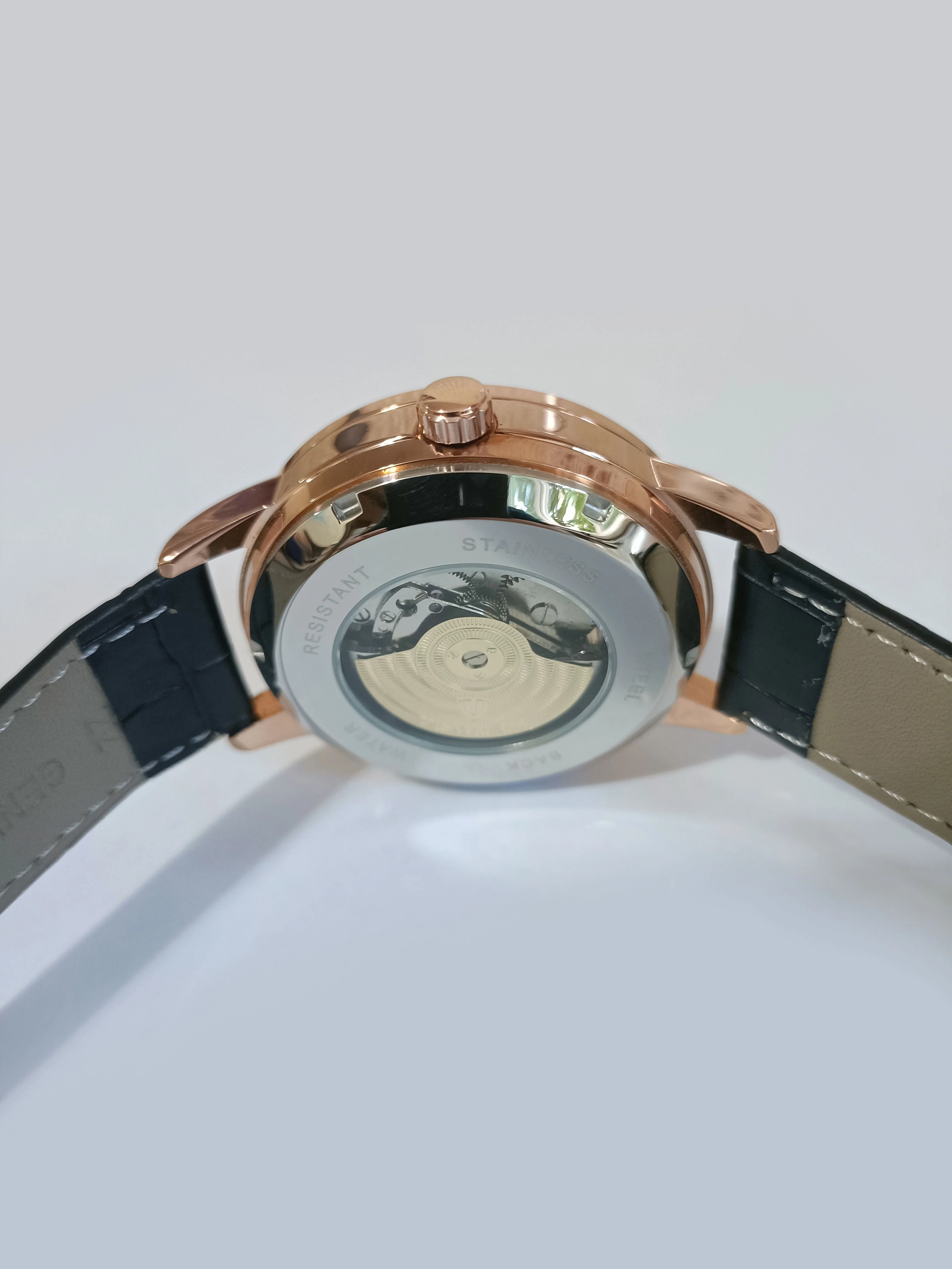 Часы механические мужские TEVISE GOLD скелетоны с автоподзаводом, водостойкие
