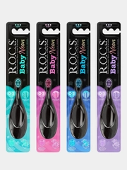 Зубная щетка R.O.C.S. Baby NEON, для детей от 0 до 3 лет, мягкая