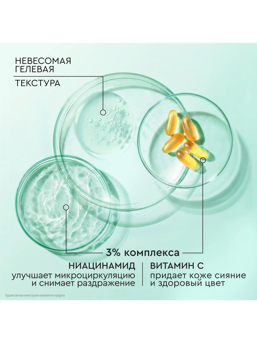 Гель-сыворотка для лица Pure Line, 30 мл