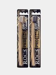 Зубная щетка R.O.C.S. PRO GOLD Edition, мягкая щетина