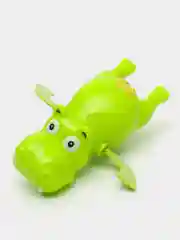 Зеленый игрушка для купания заводная - бегемотик