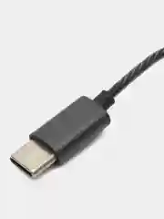Черный наушники проводные, Вакуумные с TYPE-C, микрофон c шумоподавлением, ПРЕМИУМ КЛАССА