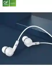 Белый наушники проводные с микрофоном GFPower M01