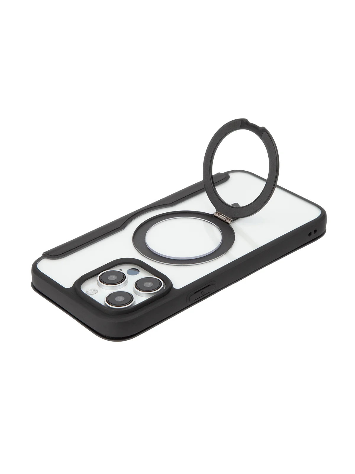 Черный чехол-книжка MagSafe для iPhone 15, 15 Pro, 15 Pro Max, BROSCORP, из экокожи, пластик, силикон
