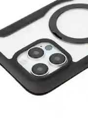 Черный чехол-книжка MagSafe для iPhone 15, 15 Pro, 15 Pro Max, BROSCORP, из экокожи, пластик, силикон