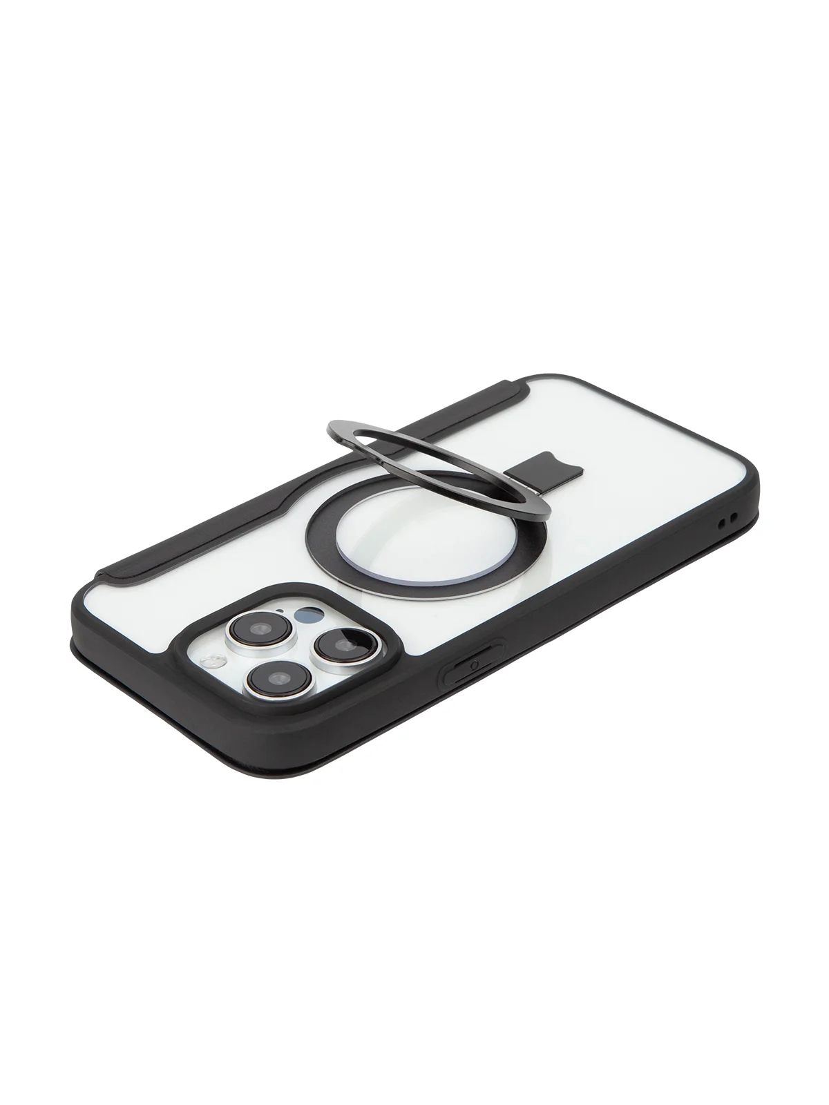 Черный чехол-книжка MagSafe для iPhone 15, 15 Pro, 15 Pro Max, BROSCORP, из экокожи, пластик, силикон