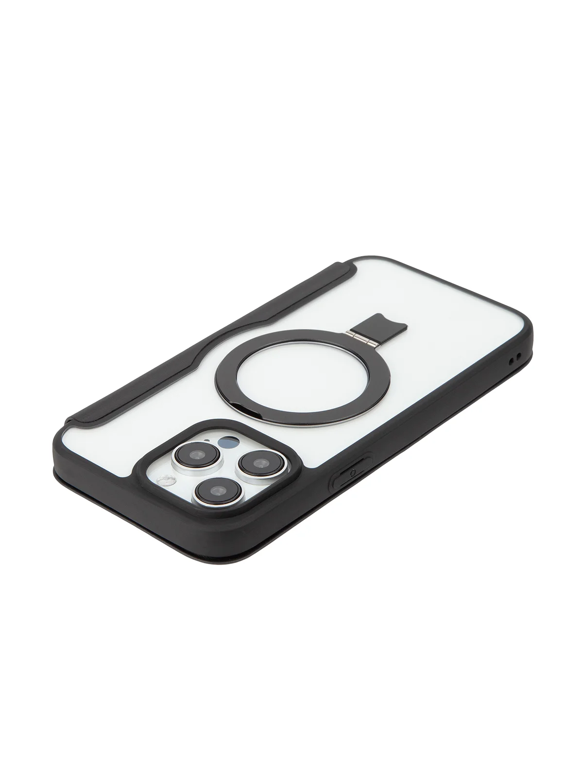 Черный чехол-книжка MagSafe для iPhone 15, 15 Pro, 15 Pro Max, BROSCORP, из экокожи, пластик, силикон