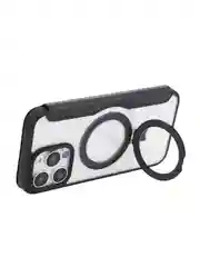 Черный чехол-книжка MagSafe для iPhone 15, 15 Pro, 15 Pro Max, BROSCORP, из экокожи, пластик, силикон