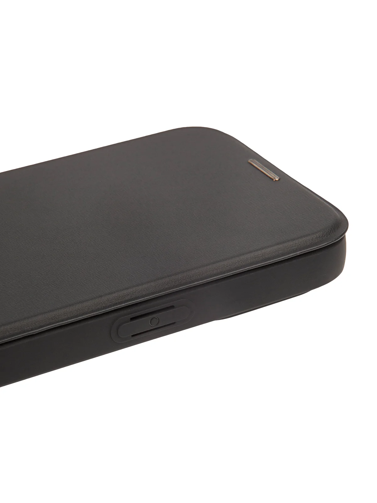 Черный чехол-книжка MagSafe для iPhone 15, 15 Pro, 15 Pro Max, BROSCORP, из экокожи, пластик, силикон