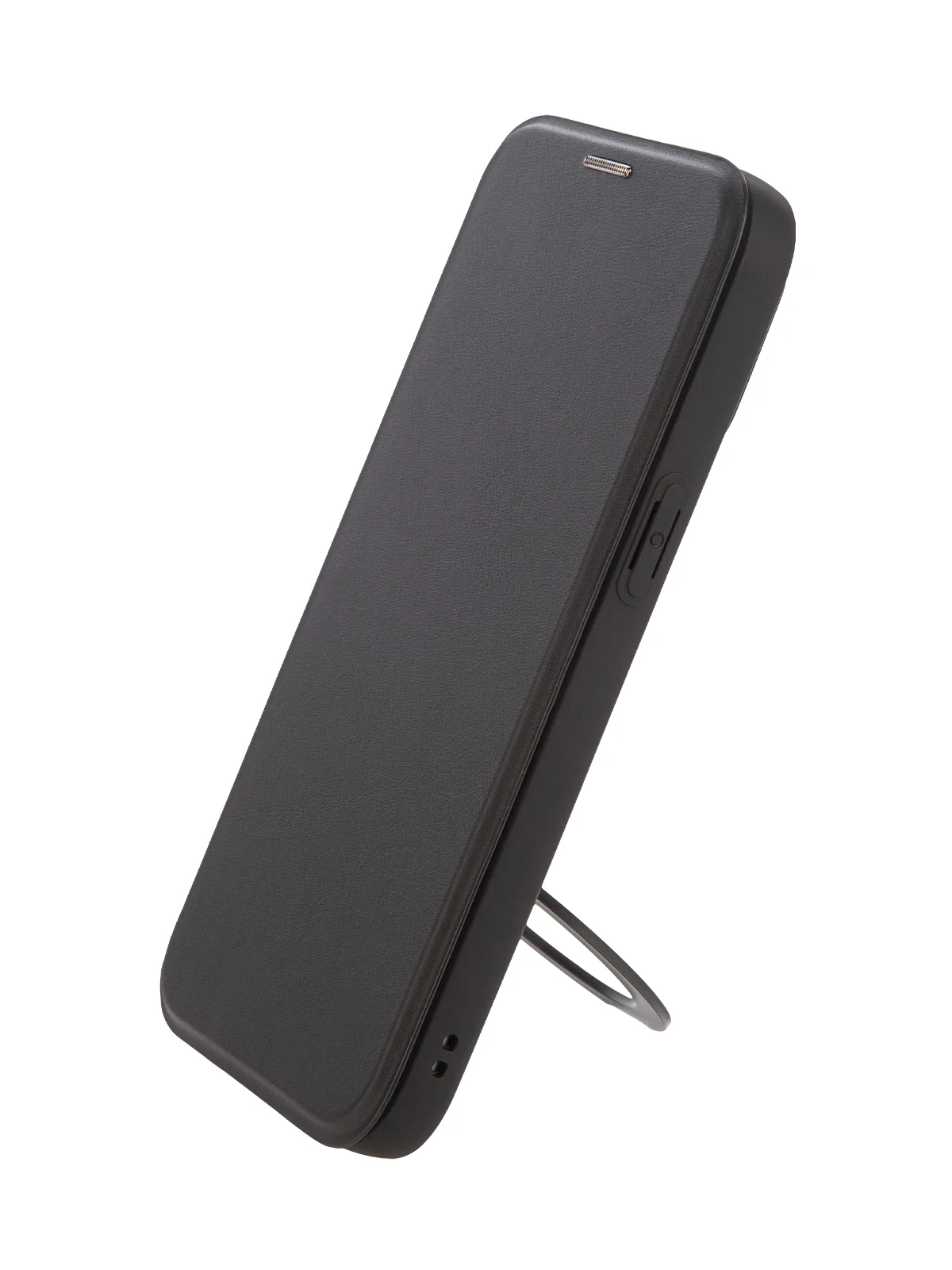 Черный чехол-книжка MagSafe для iPhone 15, 15 Pro, 15 Pro Max, BROSCORP, из экокожи, пластик, силикон