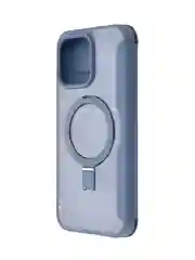 Синий чехол-книжка MagSafe для iPhone 15, 15 Pro, 15 Pro Max, BROSCORP, из экокожи, пластик, силикон