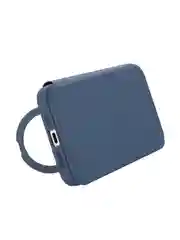 Синий чехол-книжка MagSafe для iPhone 15, 15 Pro, 15 Pro Max, BROSCORP, из экокожи, пластик, силикон