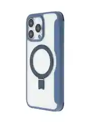 Синий чехол-книжка MagSafe для iPhone 15, 15 Pro, 15 Pro Max, BROSCORP, из экокожи, пластик, силикон