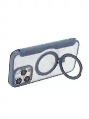 Синий чехол-книжка MagSafe для iPhone 15, 15 Pro, 15 Pro Max, BROSCORP, из экокожи, пластик, силикон