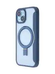 Синий чехол-книжка MagSafe для iPhone 15, 15 Pro, 15 Pro Max, BROSCORP, из экокожи, пластик, силикон