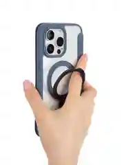 Синий чехол-книжка MagSafe для iPhone 15, 15 Pro, 15 Pro Max, BROSCORP, из экокожи, пластик, силикон