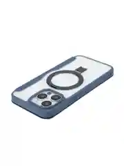 Синий чехол-книжка MagSafe для iPhone 15, 15 Pro, 15 Pro Max, BROSCORP, из экокожи, пластик, силикон