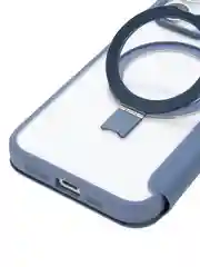 Синий чехол-книжка MagSafe для iPhone 15, 15 Pro, 15 Pro Max, BROSCORP, из экокожи, пластик, силикон