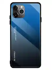 Синий чехол с закаленным стеклом на iPhone 7/8/SE/2020/XR/11/12/13/Pro/Max/айфон про макс