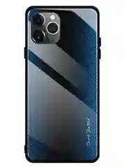 Голубой чехол с закаленным стеклом на iPhone 7/8/SE/2020/XR/11/12/13/Pro/Max/айфон про макс