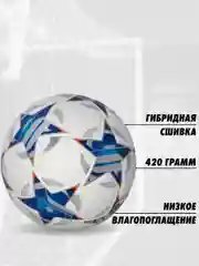 Синий мяч футбольный