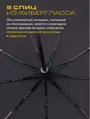 Зонт унисекс, черный