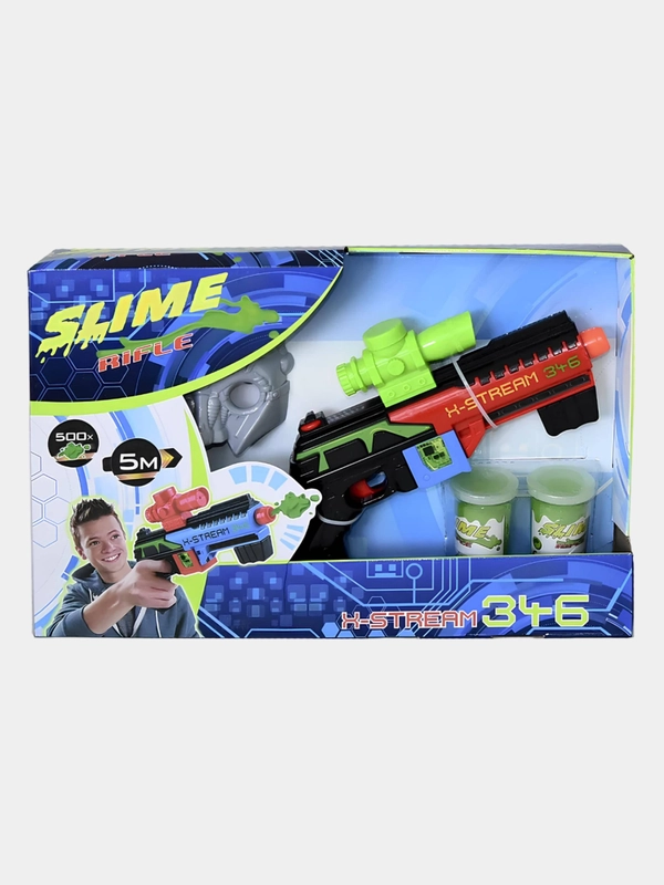 Бластер SLIME X-Stream с маской стреляет слаймами