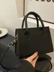 Сумка женская летняя из экокожи, повседневная, черная